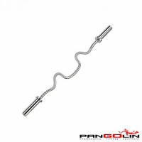 гриф олимпийский тренировочный w-образный (сильноизогнутый) d50, l1200 pangolin bc108