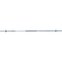 гриф для штанги larsen прямой ф30 мм l-1800 мм до 150 кг, 2 замка-гайки